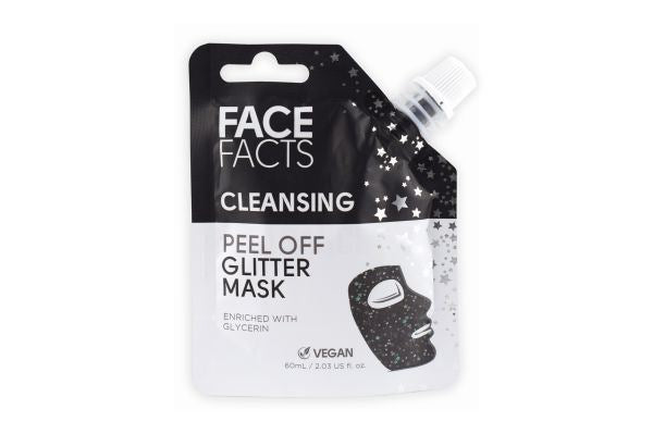 FACE CLEANSING PEEL OFF GLITTER MASK BLACK
