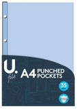 35PK A4 PUNCH POCKETS