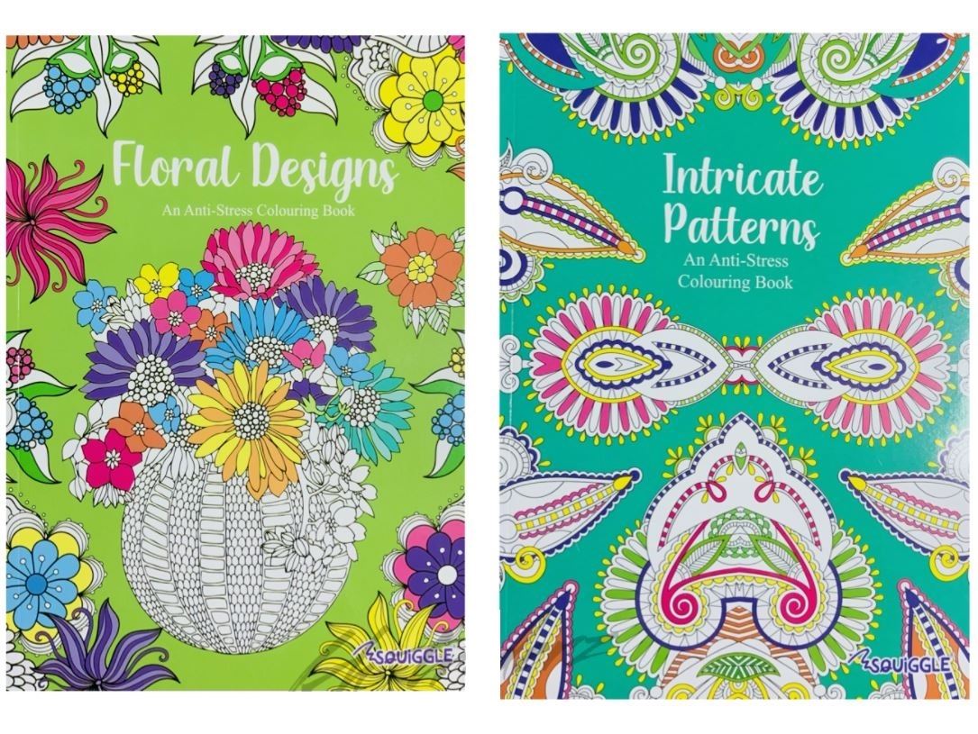 24 PAGES ANTI-STRESS COLOURING BOOK