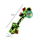 ASSORTED SMALL DOUBLE KNOT PET ROPE TOY