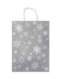 PAPER GIFT BAGS SNOW FLAKE LARGE