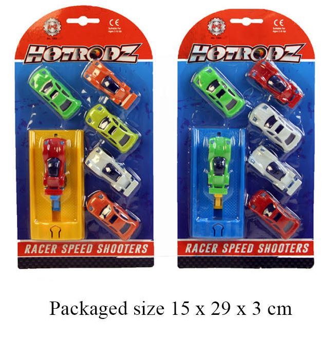6 PACK-RACE SPEED SHOOTER CARS