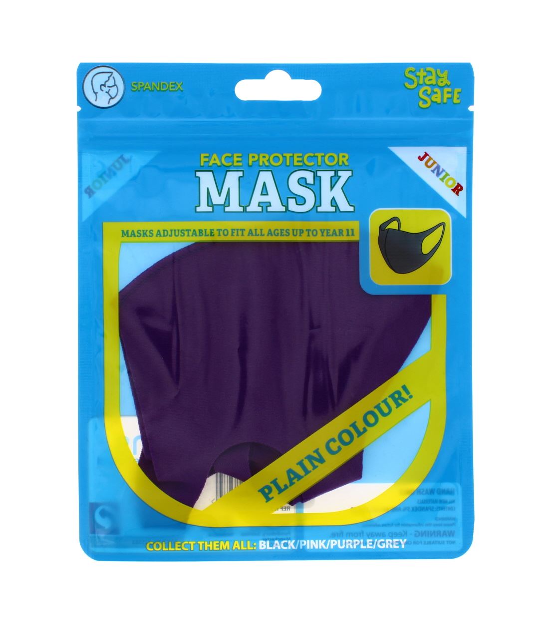 JUNIOR FACE PROTECTOR MASK PURPLE