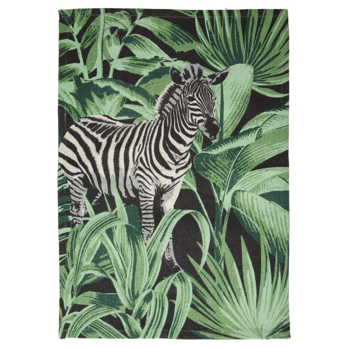 PRINTED COTTON RUG ZEBRA 60x90CM