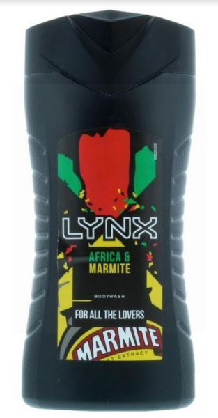 LYNX BODY WASH AFRICA & MARMITE  250ML