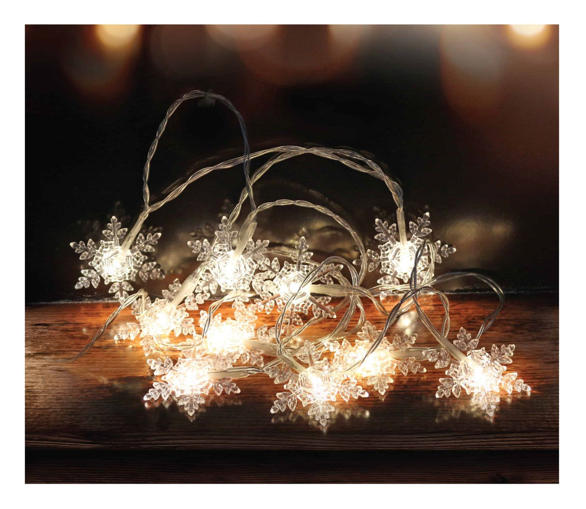 LED SNOWFLAKE STRING LIGHTS