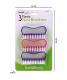 3PC PLASTIC NAIL BRUSHES