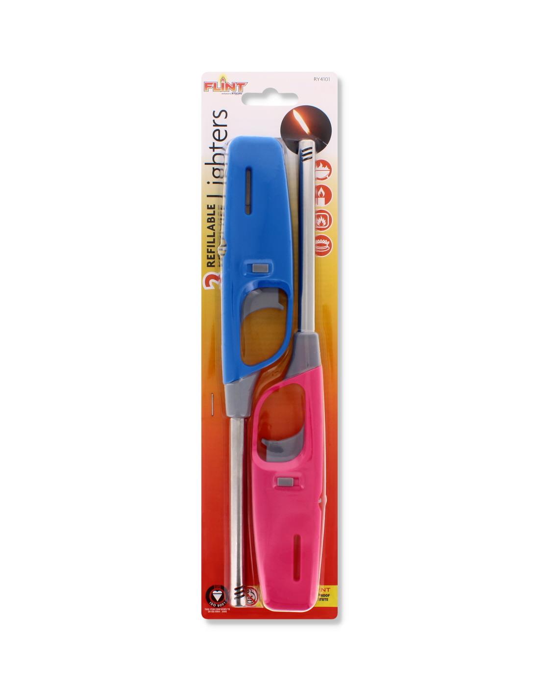 2PK REFILLABLE MULTI USE GAS LIGHTERS