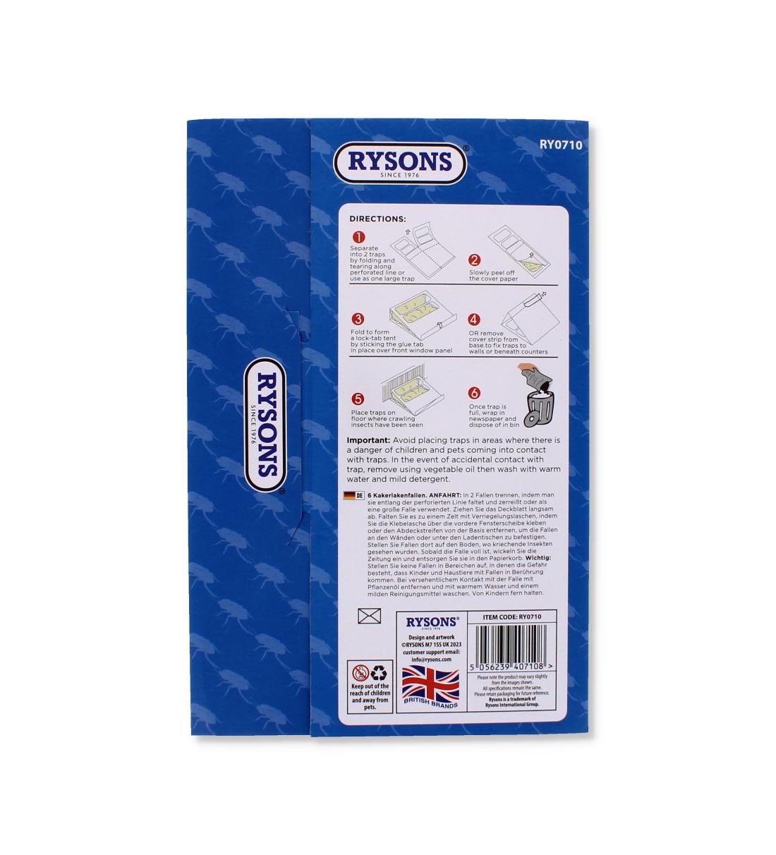 6PC COCKROACH TRAPS