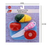 ASSORTED DESIGN SLICEABLE FOOD SET