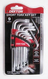 9 PIECE LONG TORX KEY SET W/ KEY HOLDER
