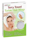 ASSORTED COLOUR TERRY TOWELLING HAIR WRAPS
