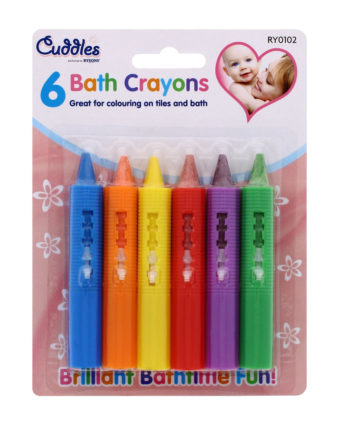 6PC BATH CRAYONS