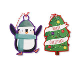 10 SANTA AND FRIENDS GIFT TAGS