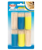 6PK X 100 DOUBLE SIDED POINT TOOTHPICKS