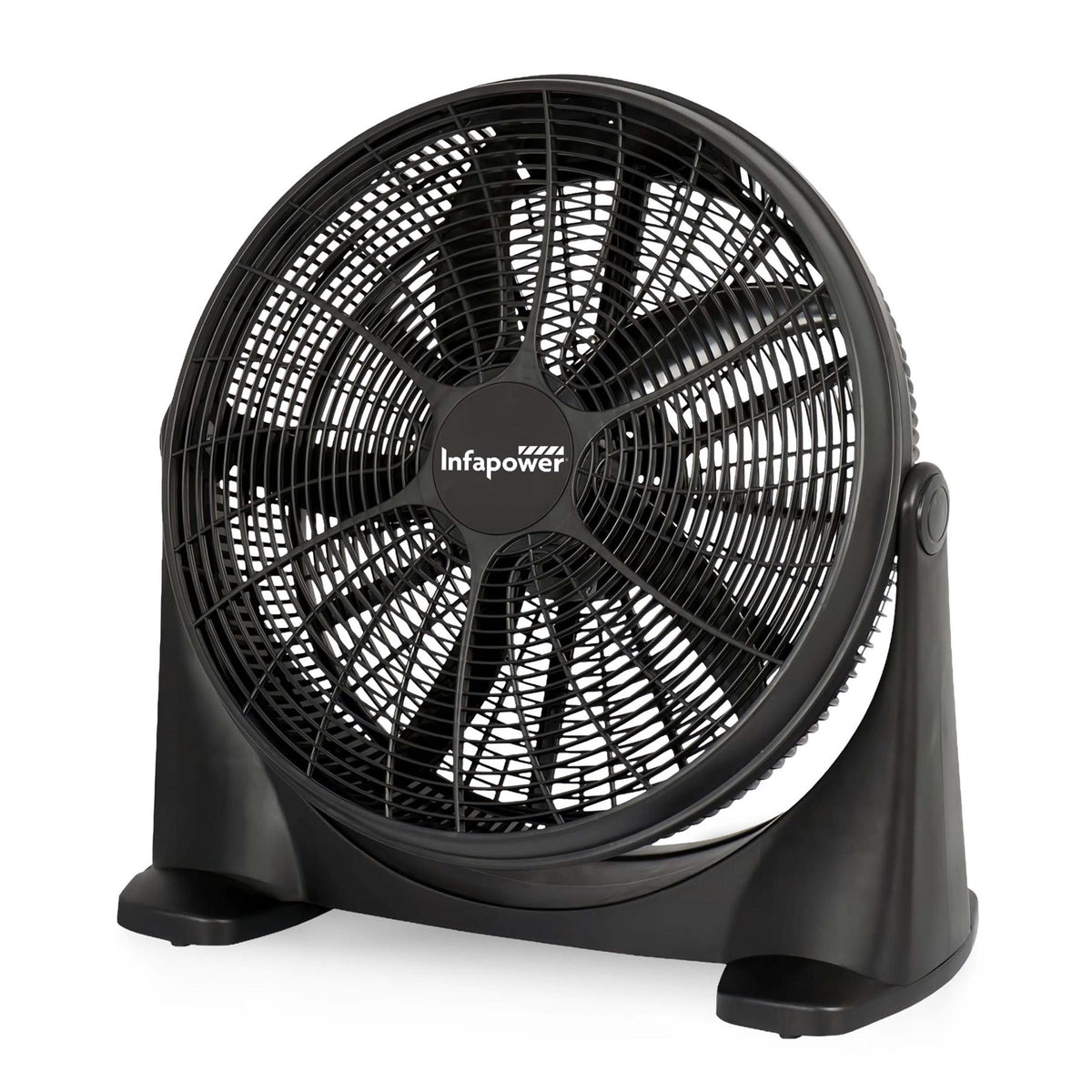 Infapower 20" Box Fan 90W | 3 Speed Portable Cooling Fan | Powerful Air Circulation
