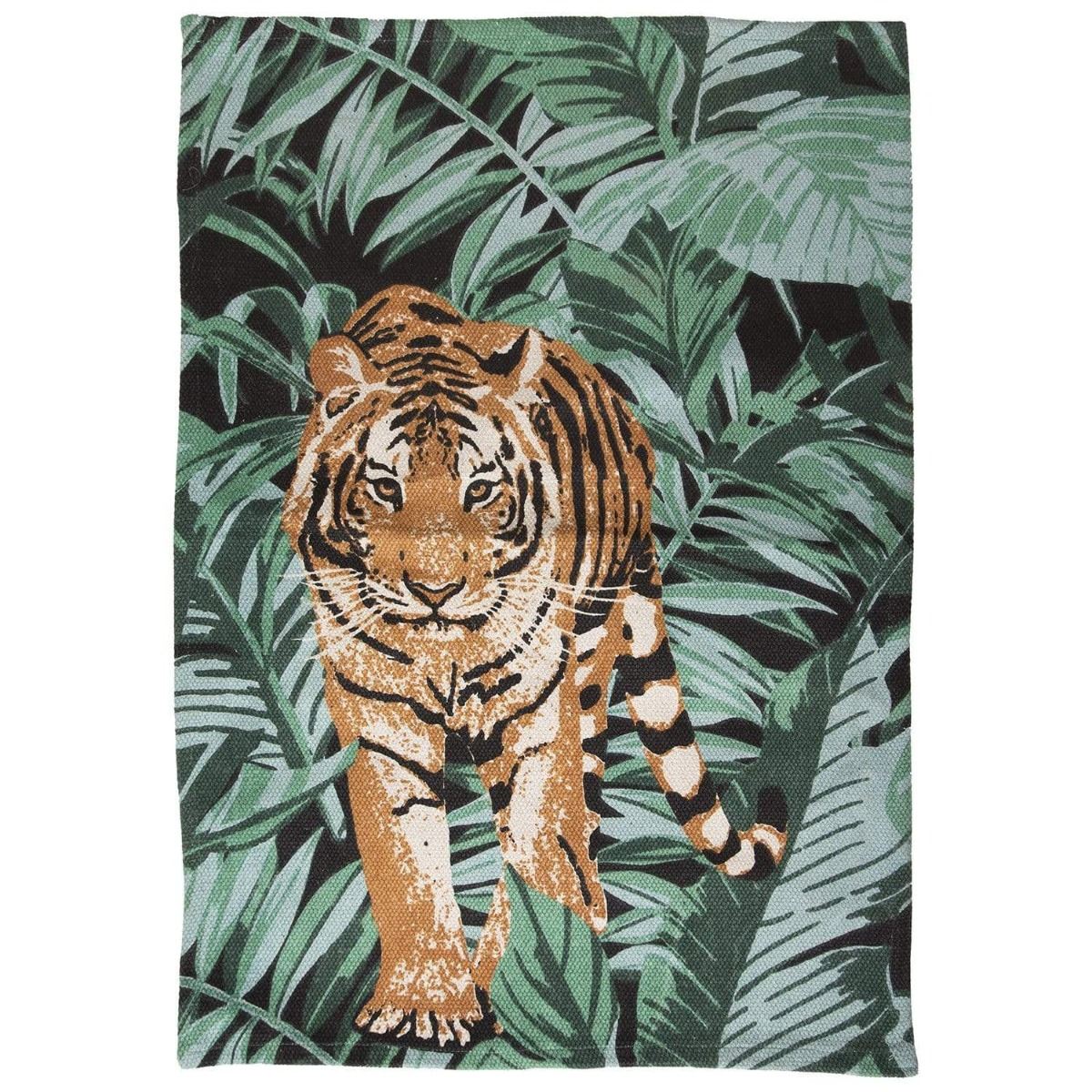 PRINTED COTTON RUG TIGER 60x90CM