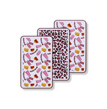 3PK VELOUR PRINTED TEA TOWEL