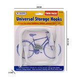 UNIVERSAL STORAGE HOOKS TWIN PACK