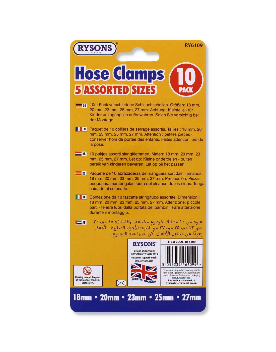 10PC HOSE CLAMP SET