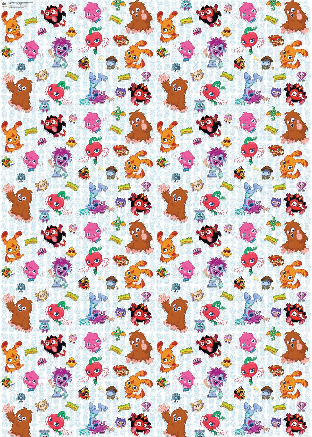 2M MOSHI MONSTERS GIFT ROLL WRAP