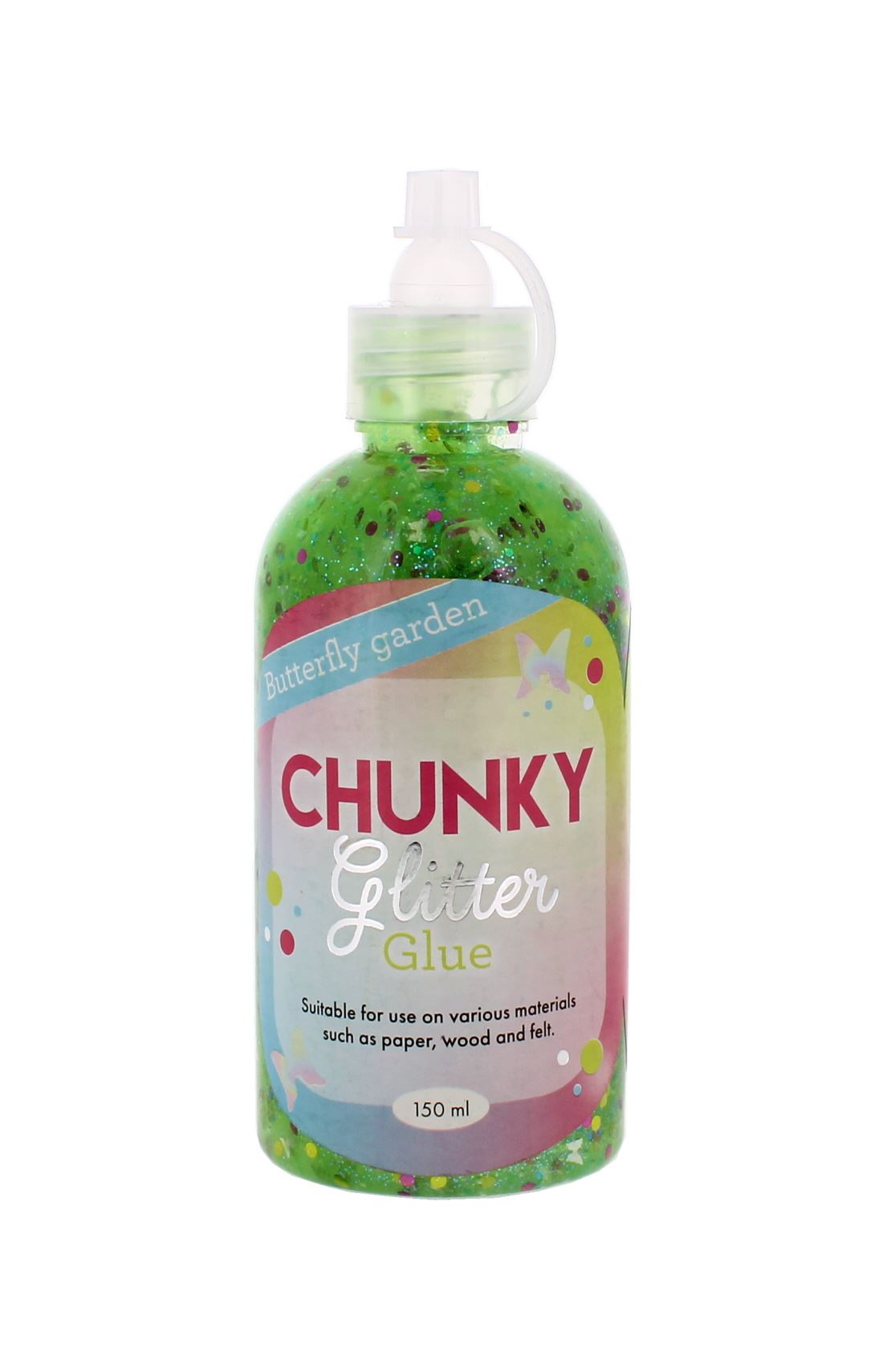 ASSORTED GLITTER GLUE 150ML