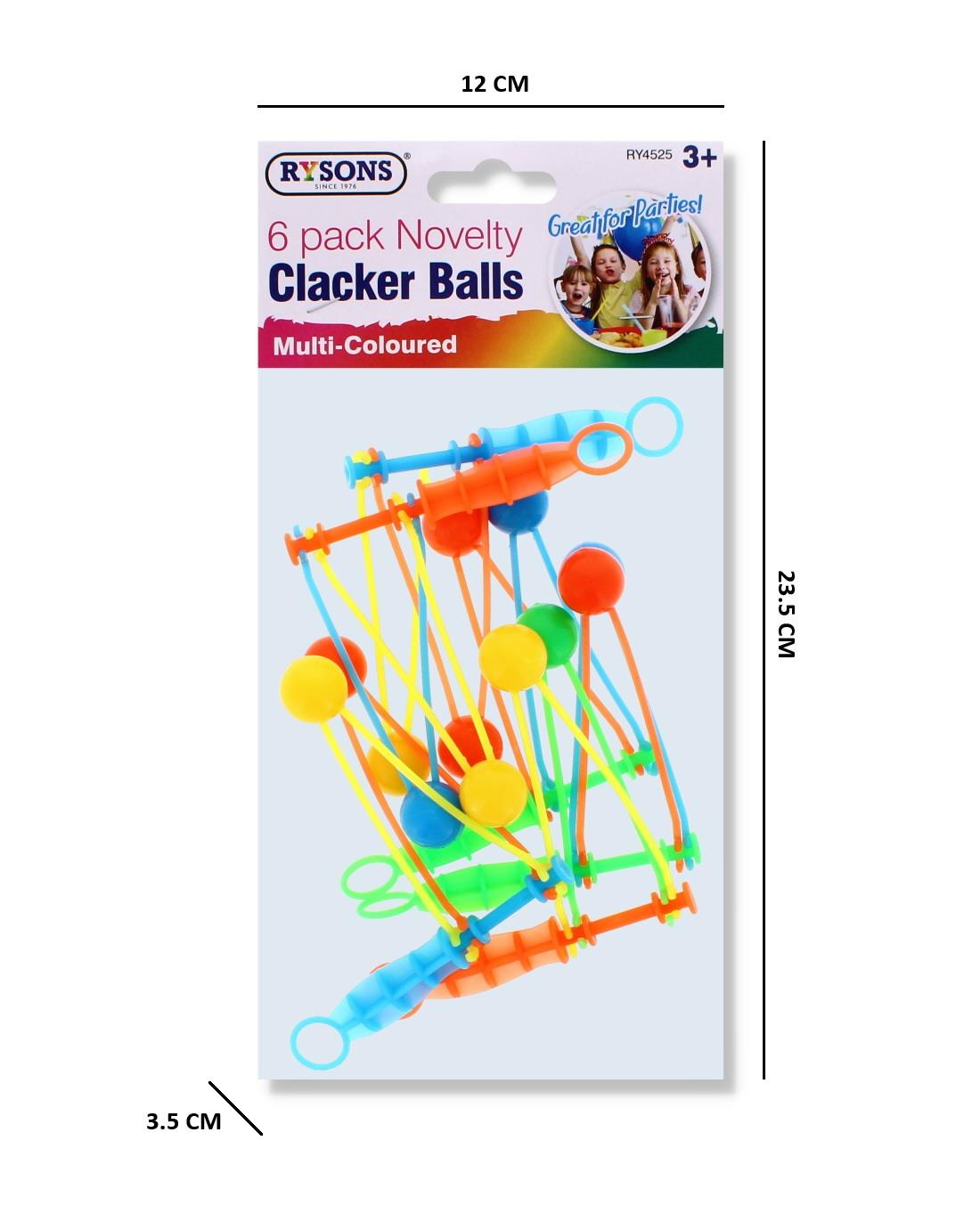 RYSONS 6PK NOVELTY CLACKER BALLS