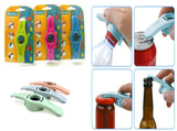 4 IN1 ASSORTED PLASTIC BOTTLE OPENER