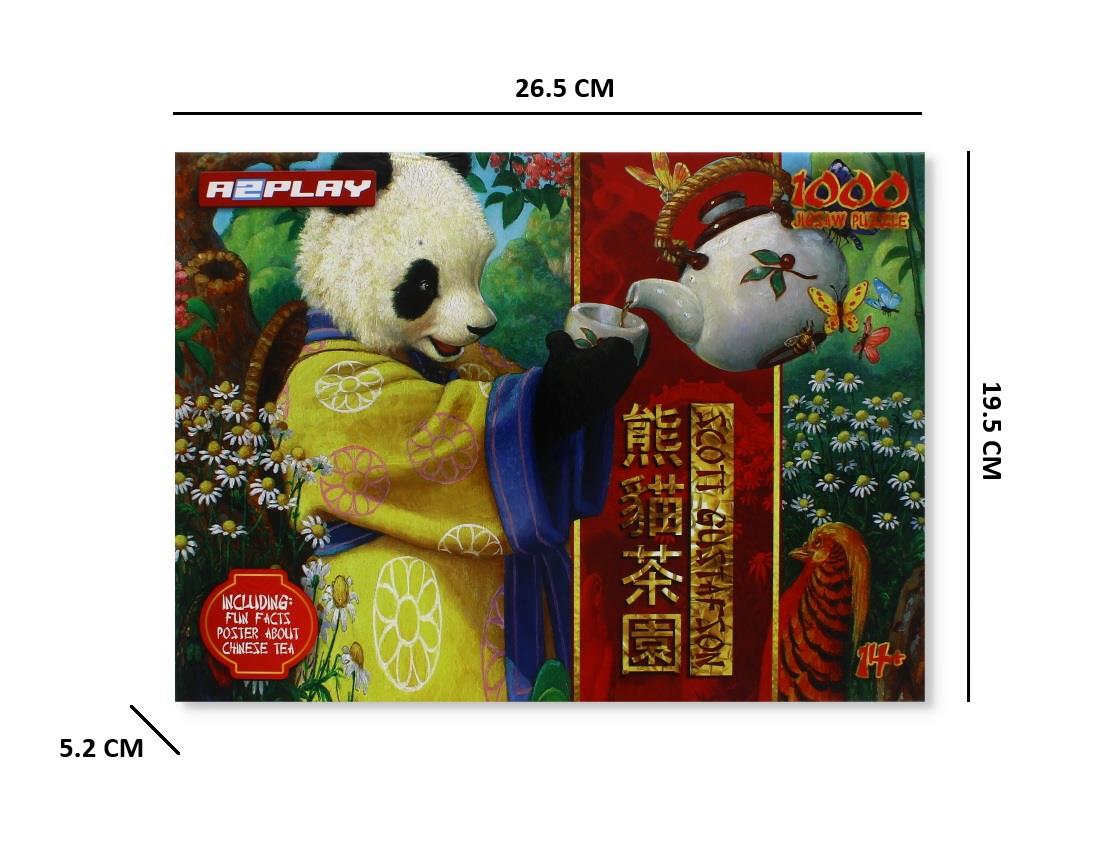 1000PCS PANDAS TEA GARDEN JIGSAW PUZZLE