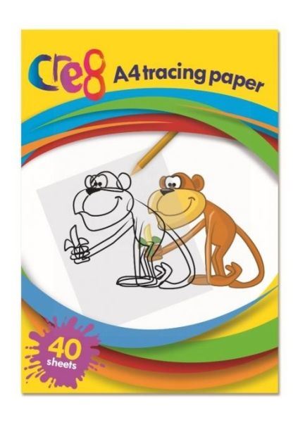 CRE8 A4 TRACING PAPER PK 40 SHEETS