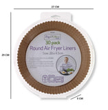30PK ROUND AIR FRYER LINERS 20 x 4.5 CM
