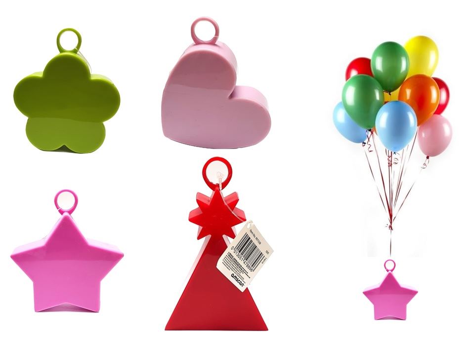BALLOON WEIGHTS ASSORTED DESIGNS