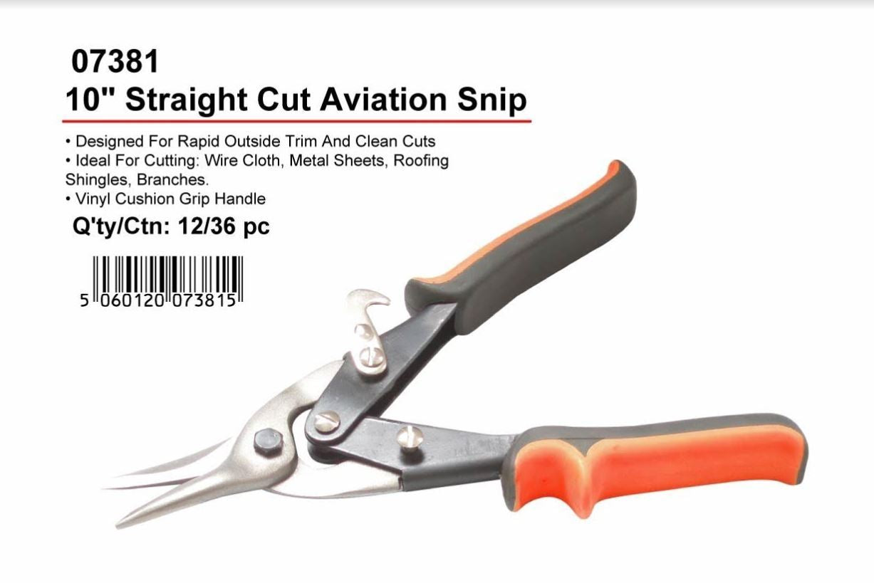 JAK HEAVY DUTY 10 STRAIGHT CUT AVIATION SNIP