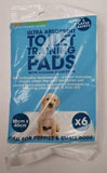 PET TOUCH ULTRA ABSORBENT TOILET TRAINING PADS WHITE 50CM X 40CM 6 PACK