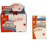 JUMBO PLASTIC COATED PLAYING CARDS