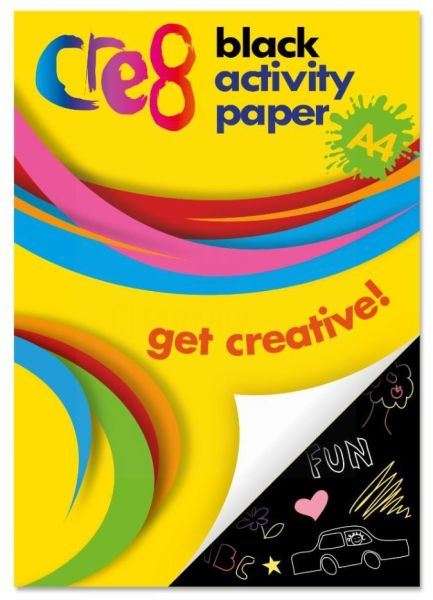 A4 BLACK ACTIVITY PAPER 60 SHEETS