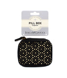 7 DAY PILL BOX WALLET ORGANIZER BLACK