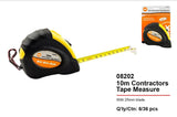 CONTRACTORS TAPE MEASURE W/ 25MM BLADE 10 MTR