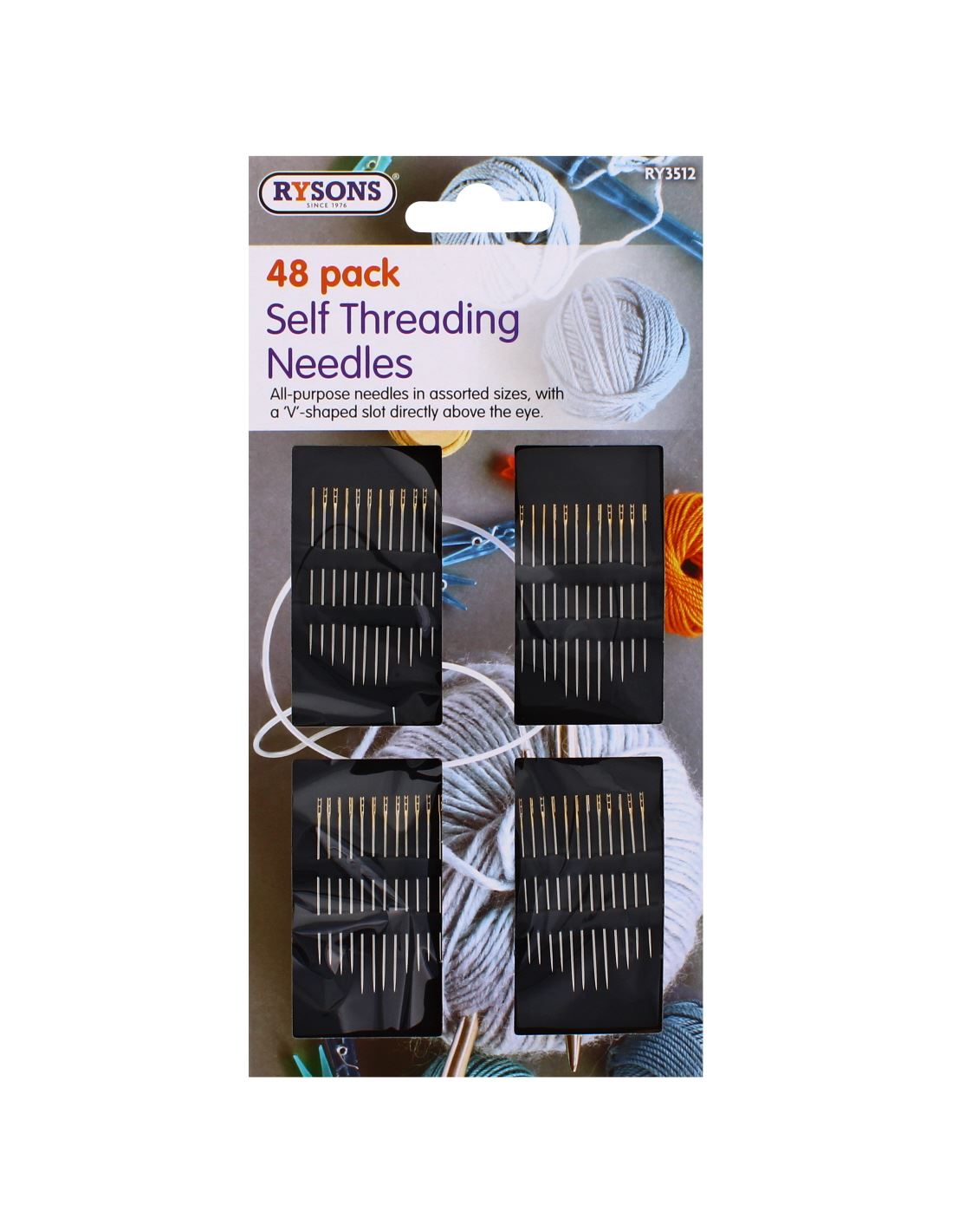 48 SELF THREADING NEEDLES