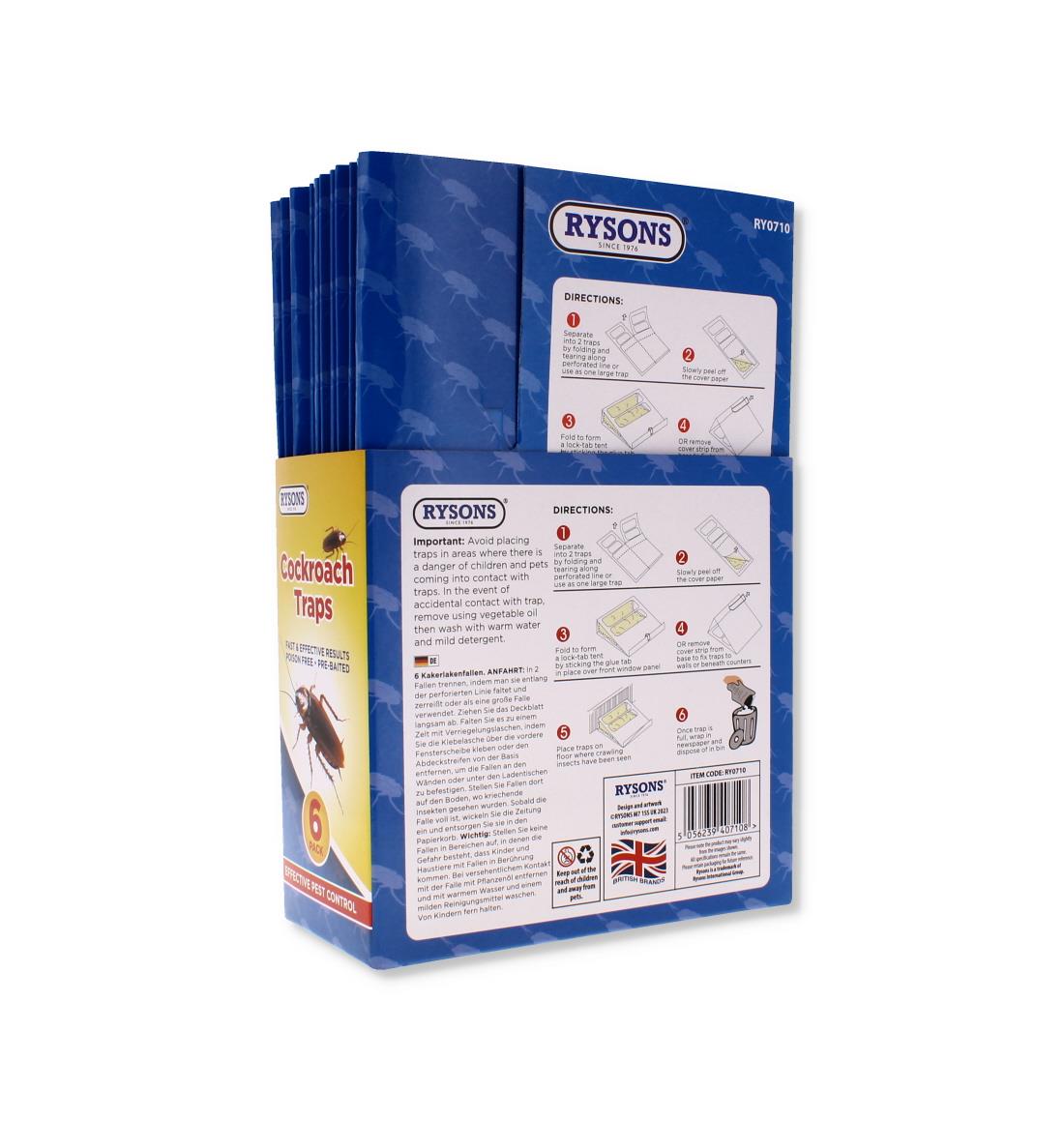 6PC COCKROACH TRAPS