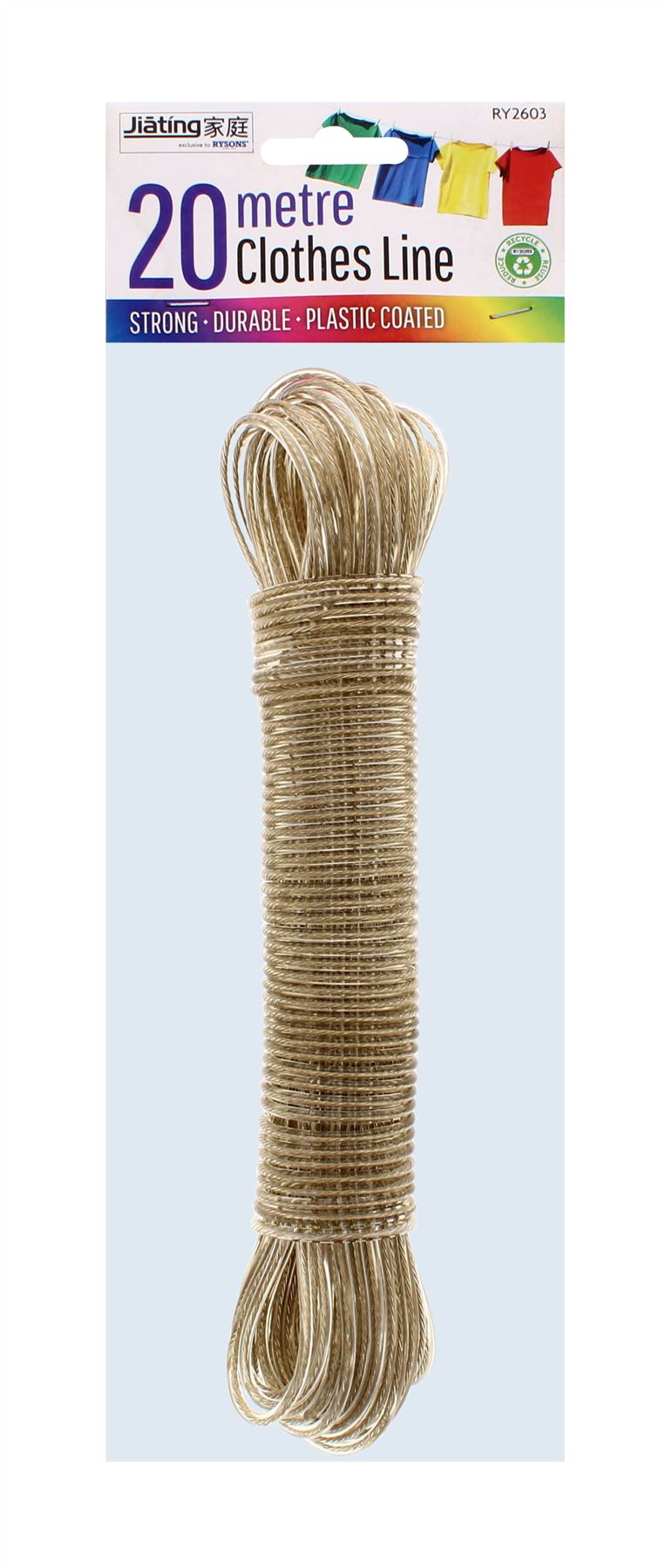 20M COATED METAL CLOTHES LINE