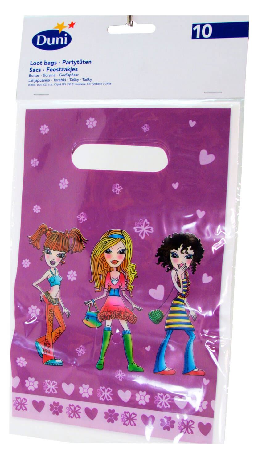 FASHION GIRL DUNI 10 PK  PARTY LOOT BAGS