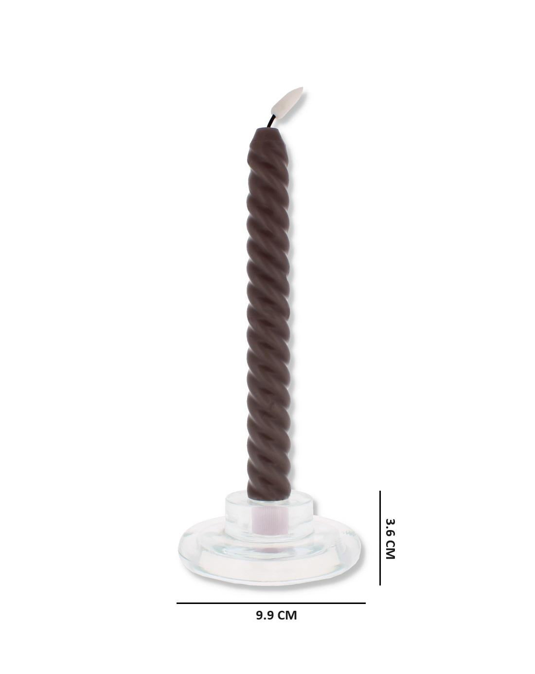 TAPER CANDLE HOLDER GLASS