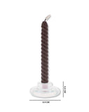 TAPER CANDLE HOLDER GLASS