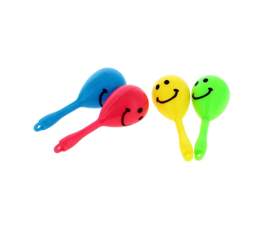 RYSONS 8PK NOVELTY SMILEY MARACAS