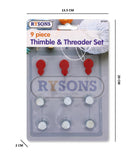 9PC THIMBLES/THREADERS SET