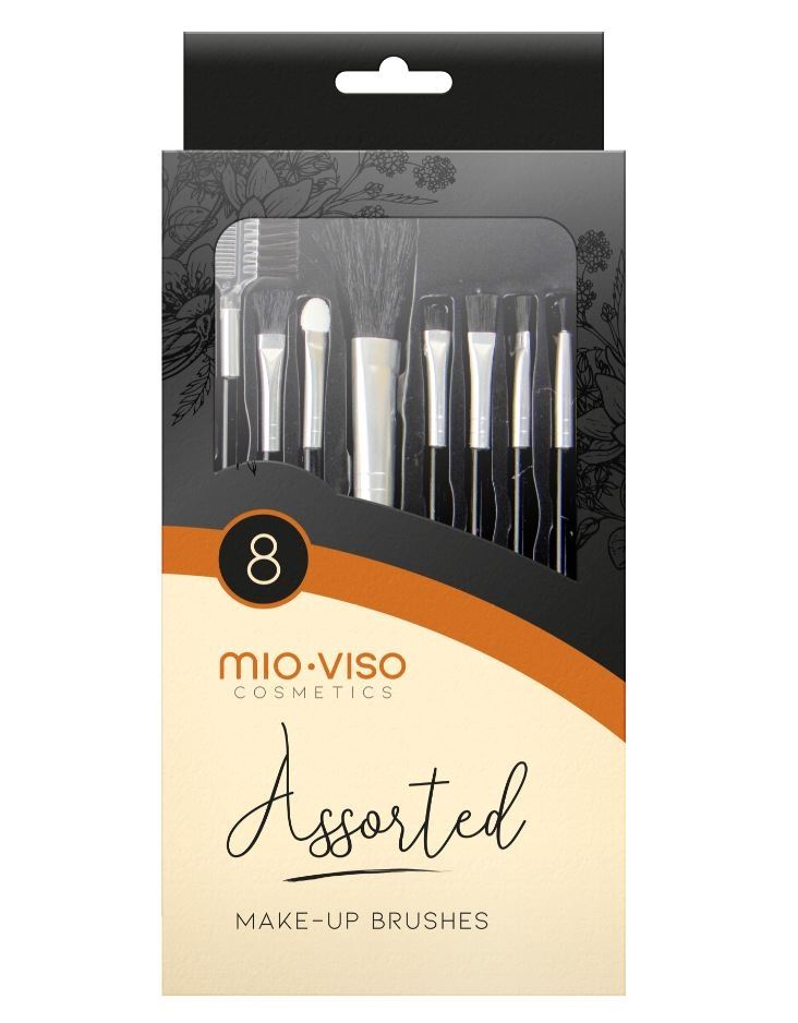 PACK OF 8 -GLAMORIZE MAKE-UP BRUSHES