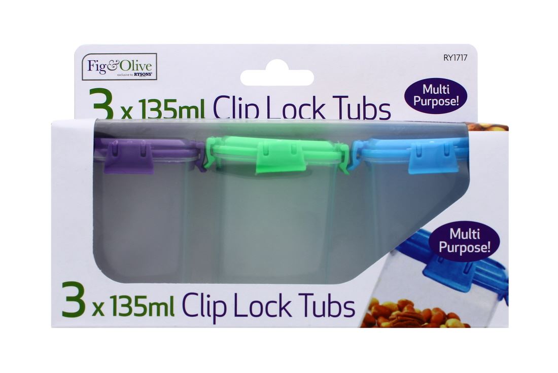 3PC CLIP LOCK TUBS-135ML