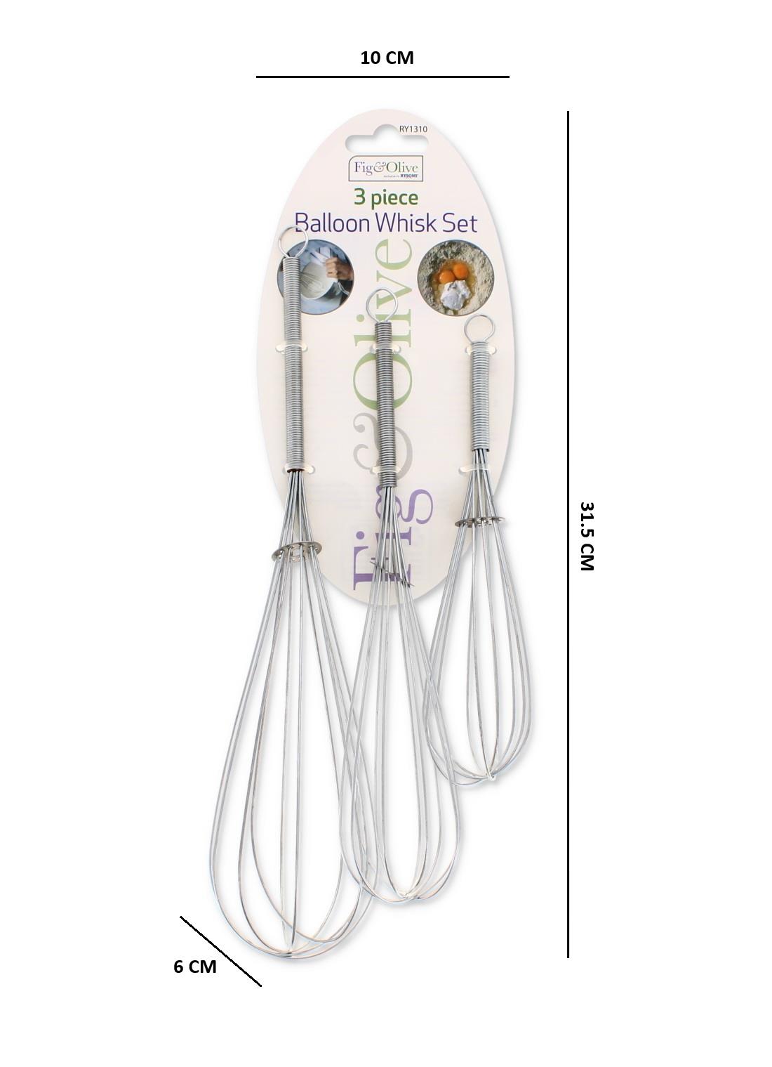 3PCS BALLOON WHISK SET
