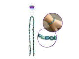 GLASS PEARL CHIPS 35.5CM STRAND SEA BREEZE